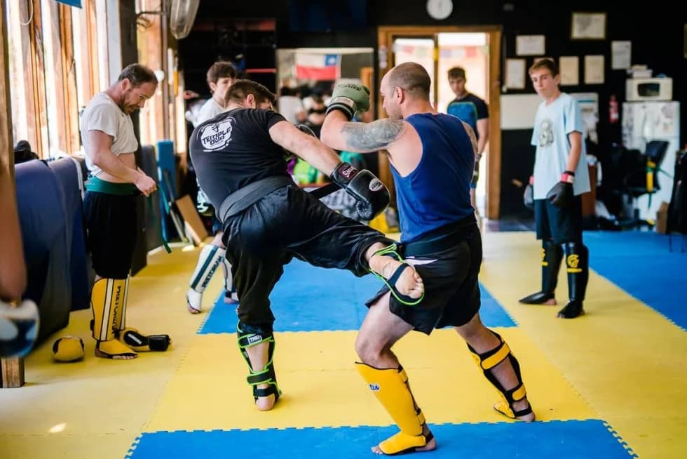 Clase de Kickboxing en Temple Dojo